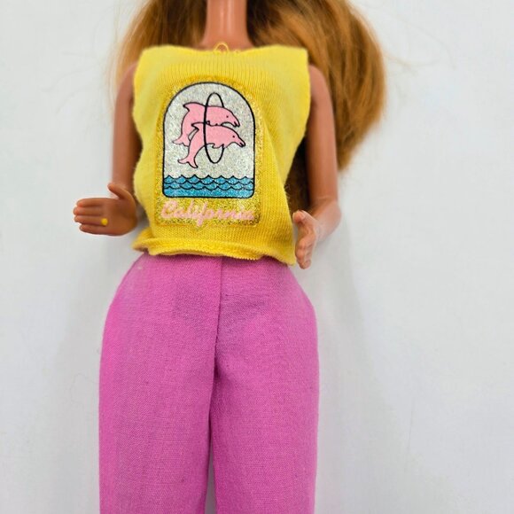 Vintage 1993 Camp Midge Barbie Doll Red Hair Sleeping Bag 11077 Mattel Read - Picture 13 of 16